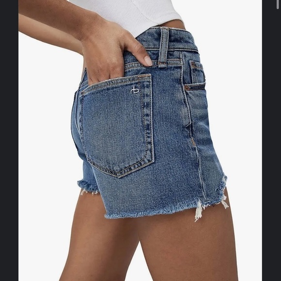 New Rag & Bone Dre Low-Rise Denim Shorts ✨ Size 30 - Picture 3 of 10
